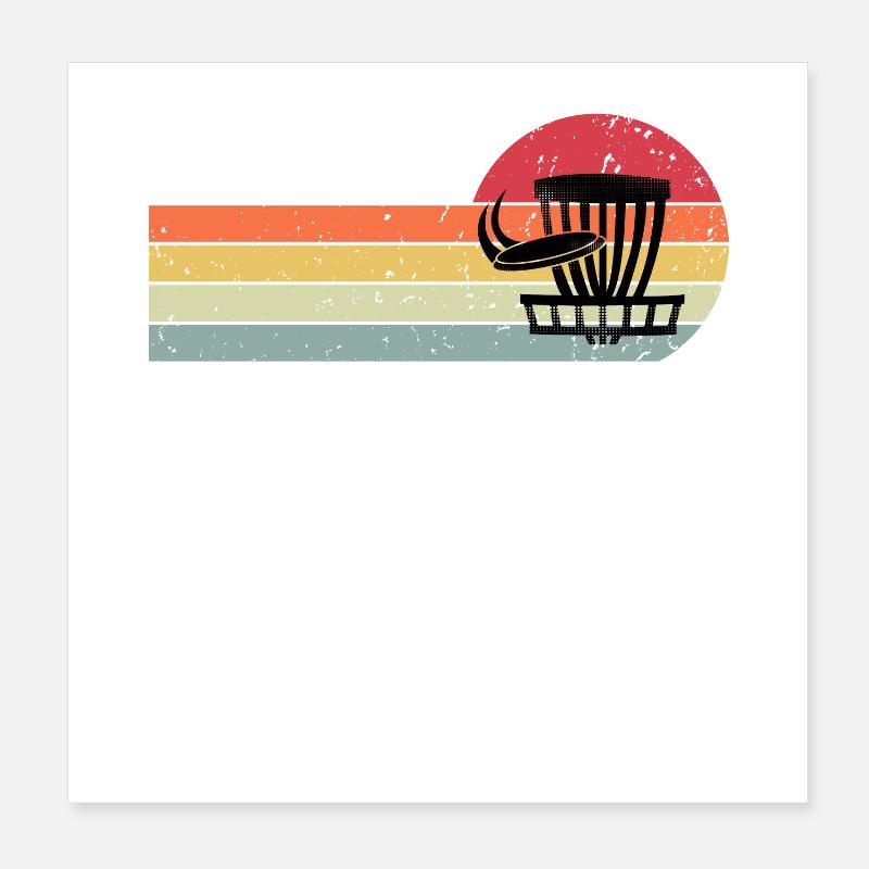 Disc Golf Poster 20x20 cm