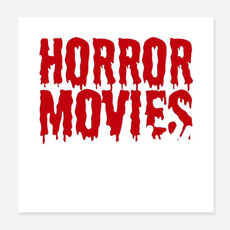 Films d’horreur Poster 20 x 20 cm