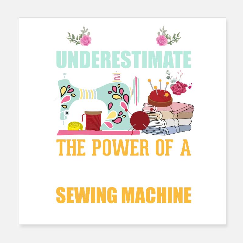 Nähen Poster 20x20 cm