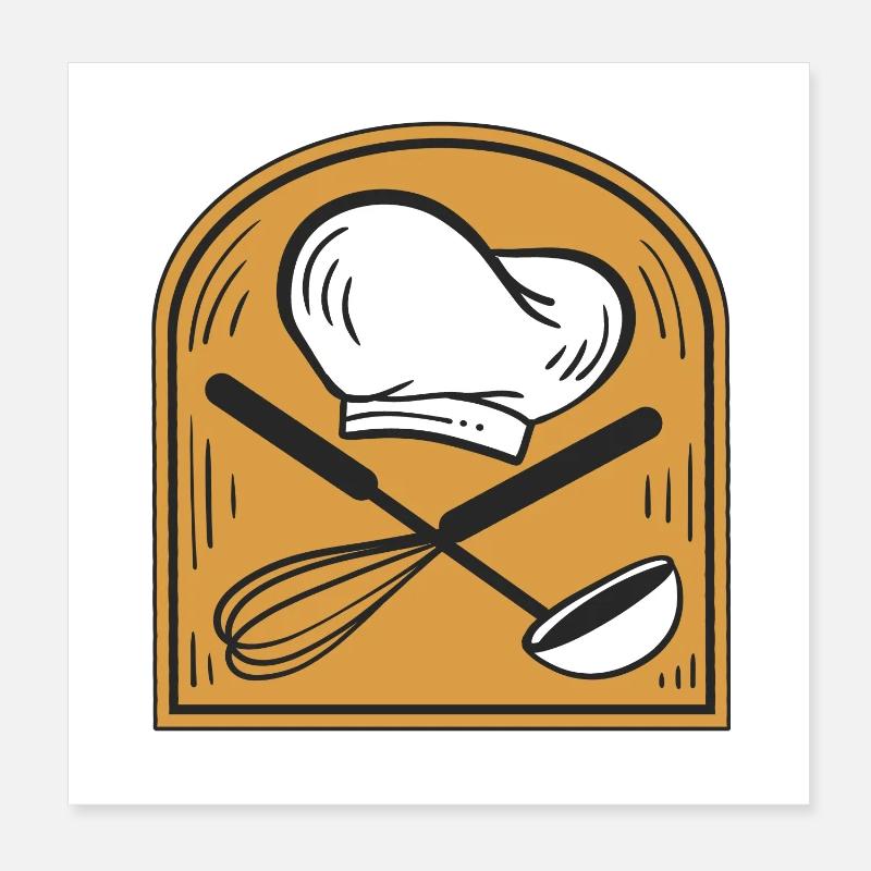 Cuire Poster 20 x 20 cm