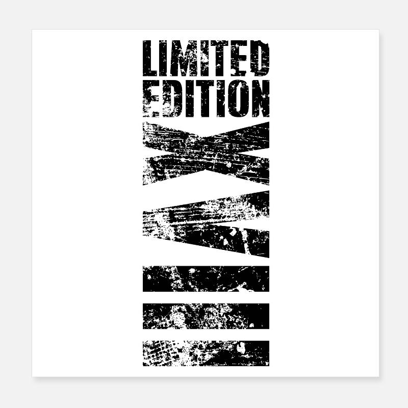 Édition limitée numéros romains 18e anniversaire Poster 20 x 20 cm