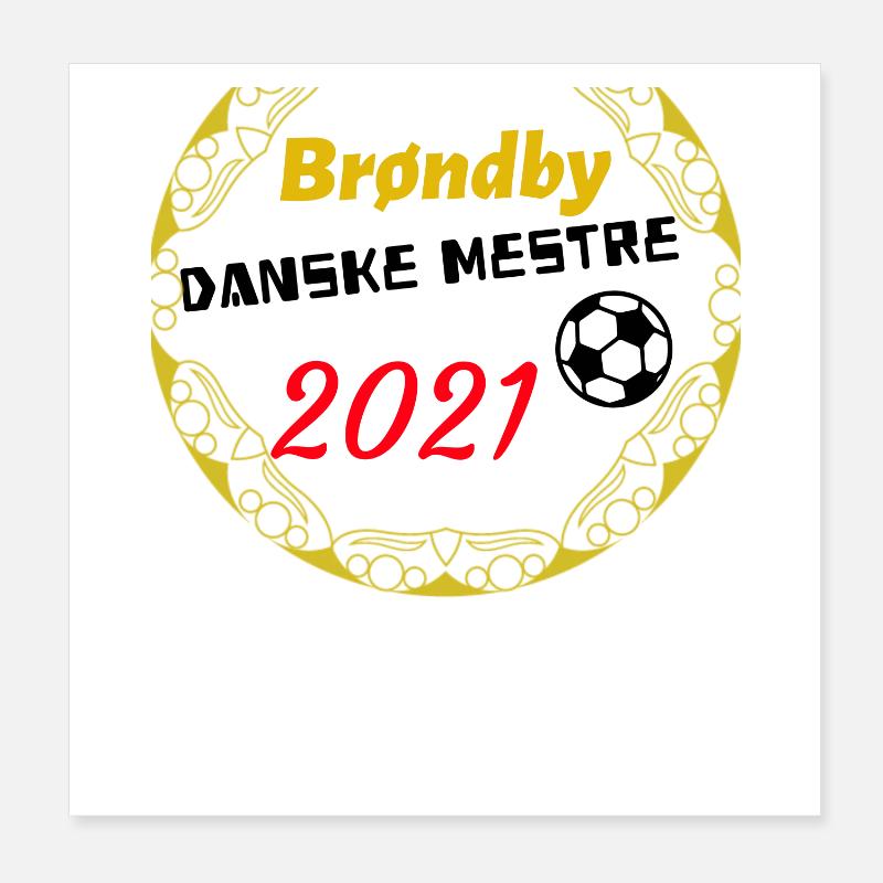 Brondby 2021 Poster 20 x 20 cm