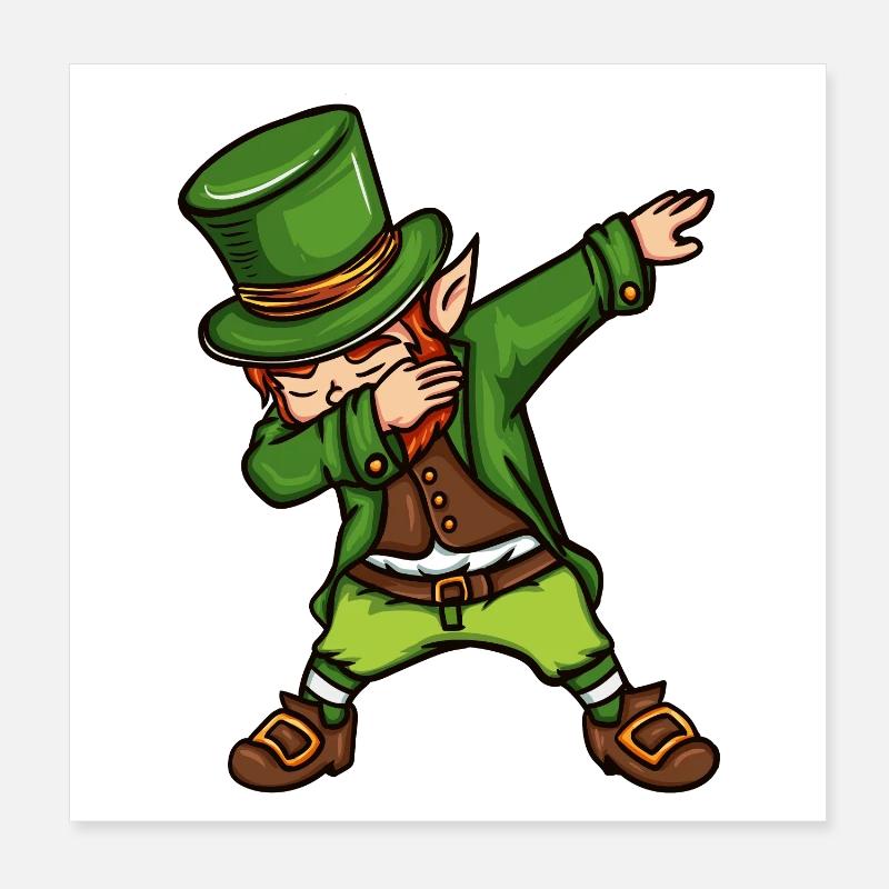 Dabbing Kobold Poster 20x20 cm