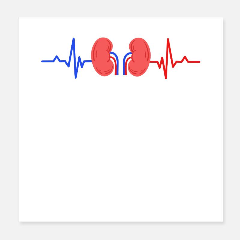 Dialyse Krankenschwester Poster 20x20 cm