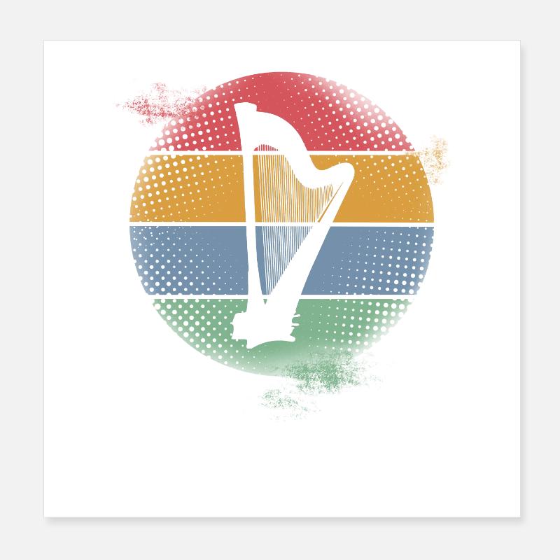 Harpe Poster 20 x 20 cm