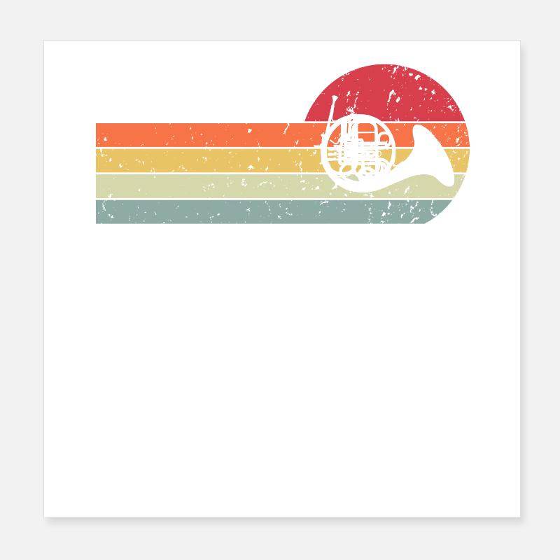 Waldhorn Poster 20x20 cm