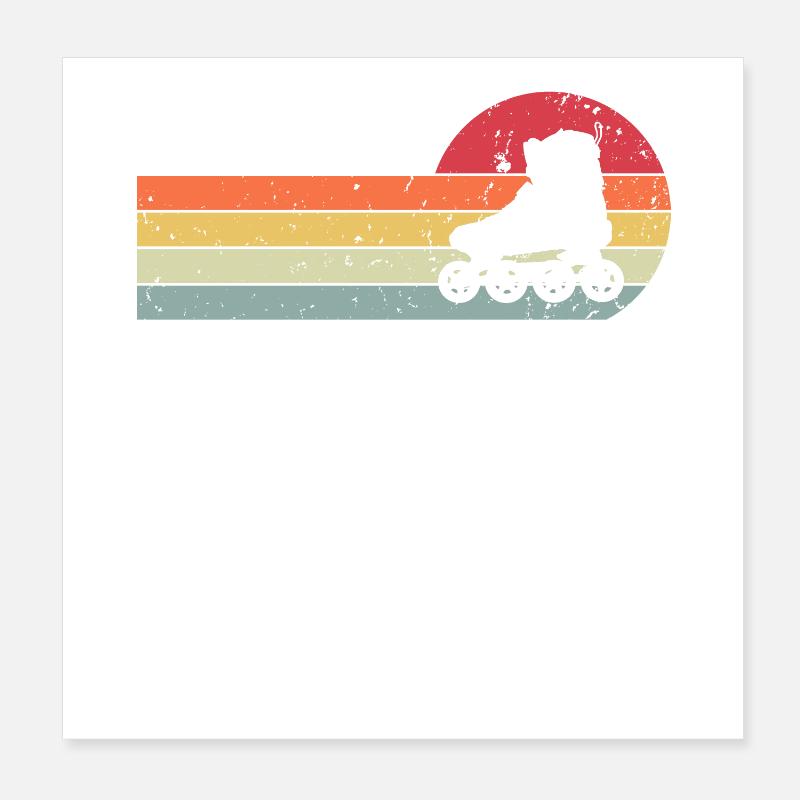 Inline Skates Poster 20x20 cm