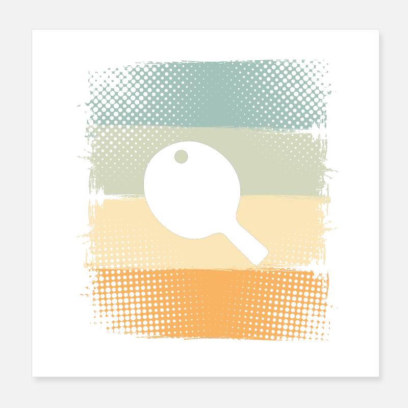 Table tennis Poster 8" x 8" (20x20 cm)