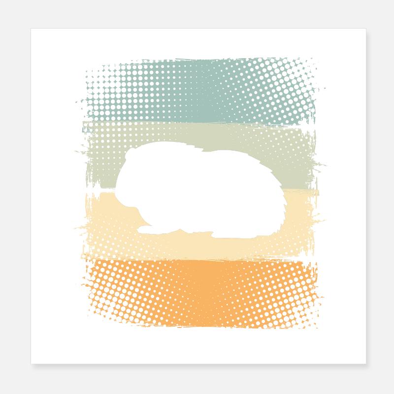 Guinea pig Poster 8" x 8" (20x20 cm)