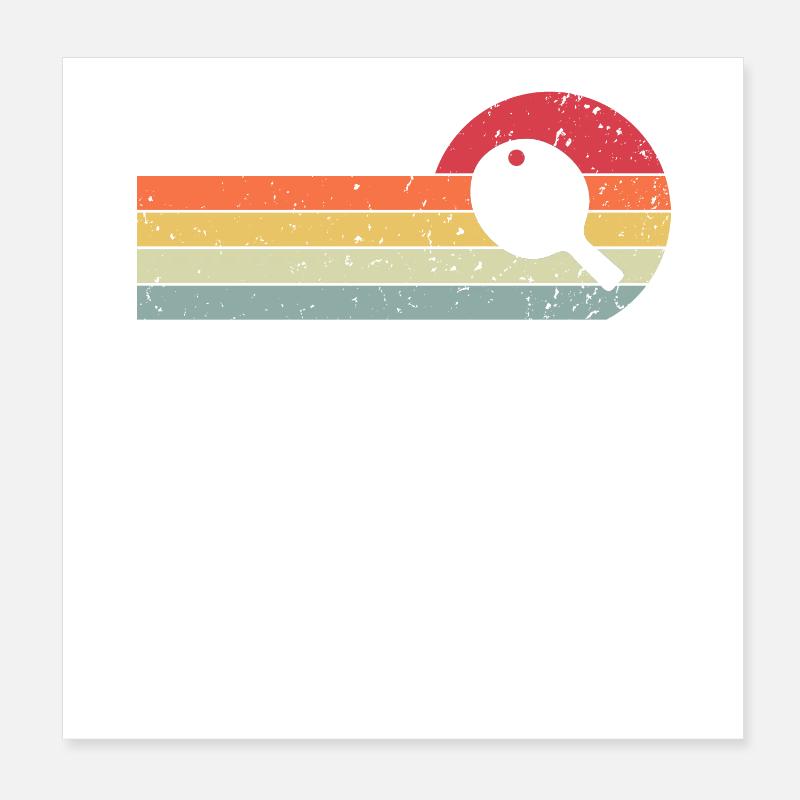 Ping-pong Poster 20 x 20 cm