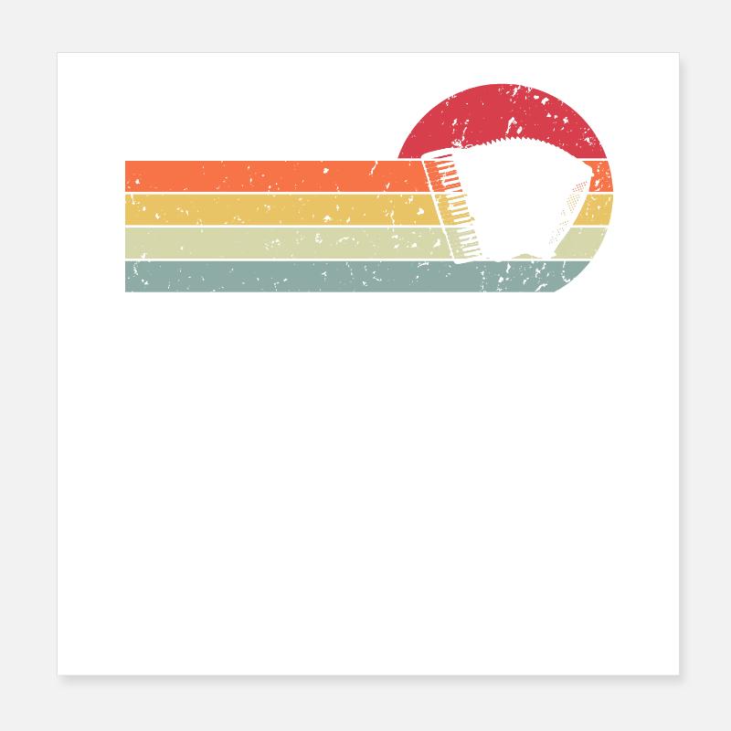 Accordéon Poster 20 x 20 cm