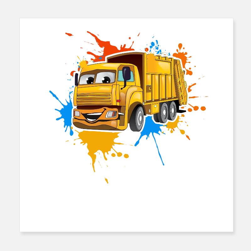 Garbage collection Poster 8" x 8" (20x20 cm)