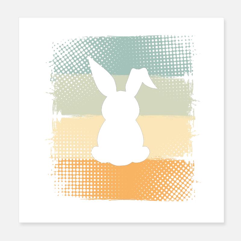 Lapin Poster 20 x 20 cm