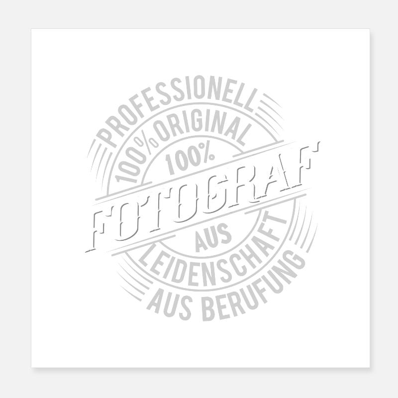 Fotograf Poster 20x20 cm