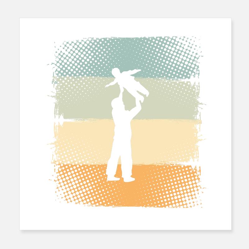 Padre e Figlio Poster 20x20 cm