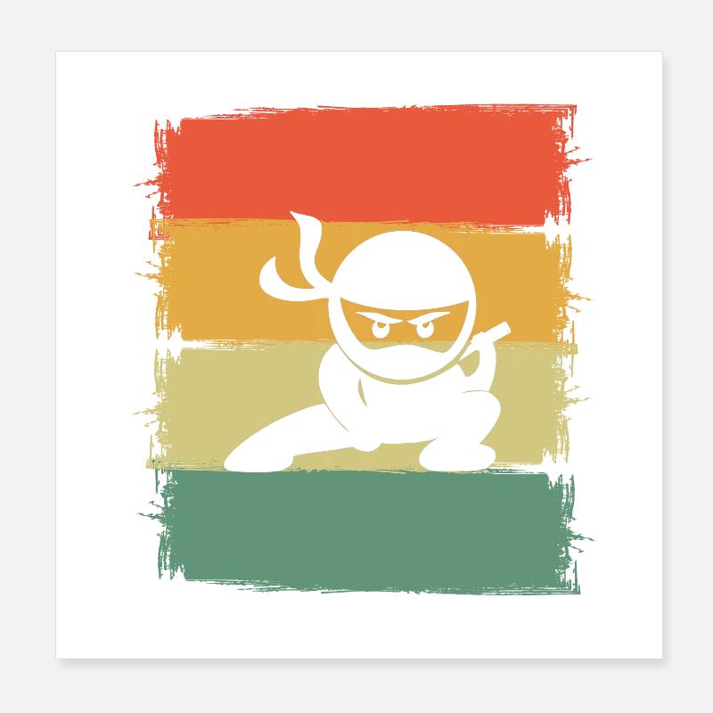 Ninja Poster 20x20 cm