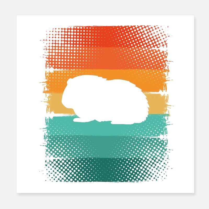 Guinea pig Poster 8" x 8" (20x20 cm)