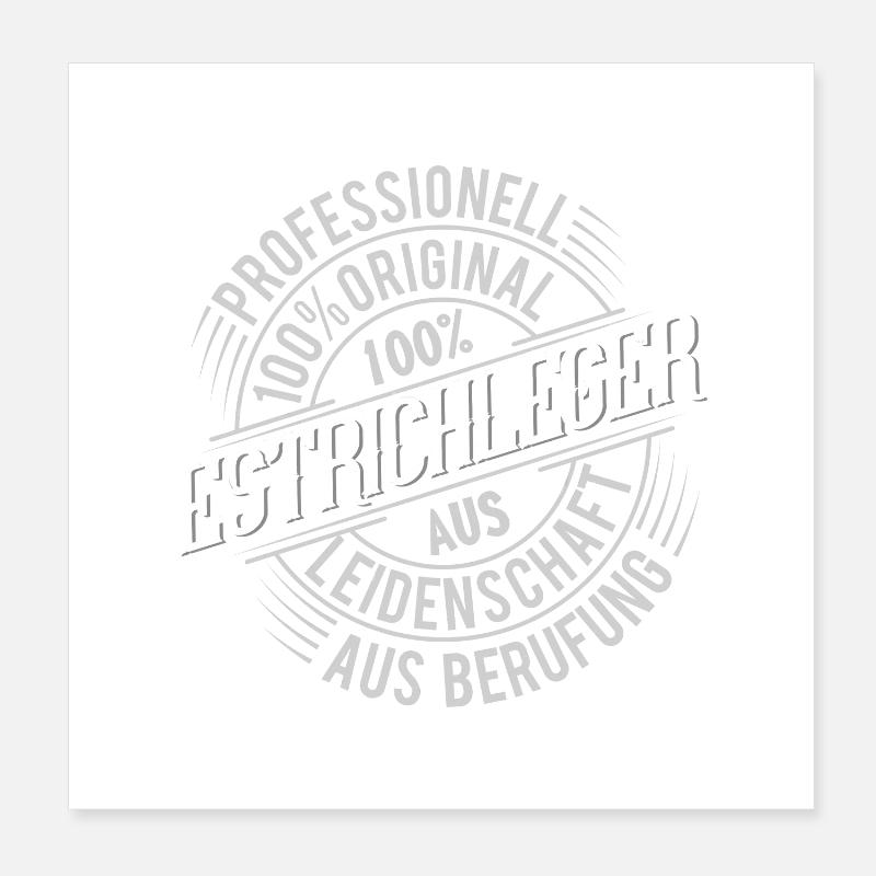 Estrichleger Poster 20x20 cm