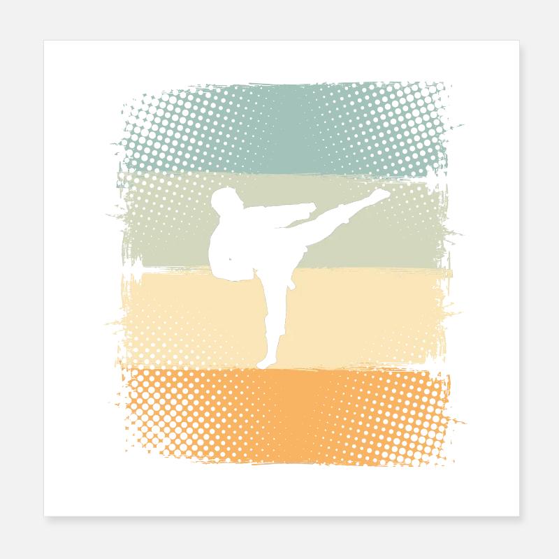 Karate Poster 8" x 8" (20x20 cm)