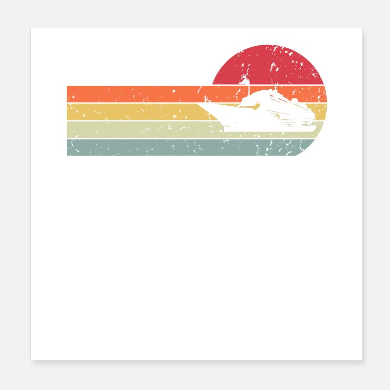 Ship Poster 8" x 8" (20x20 cm)
