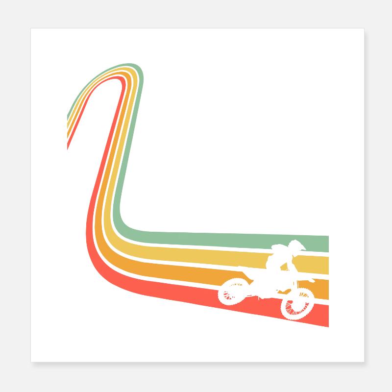 Motocross Poster 20 x 20 cm