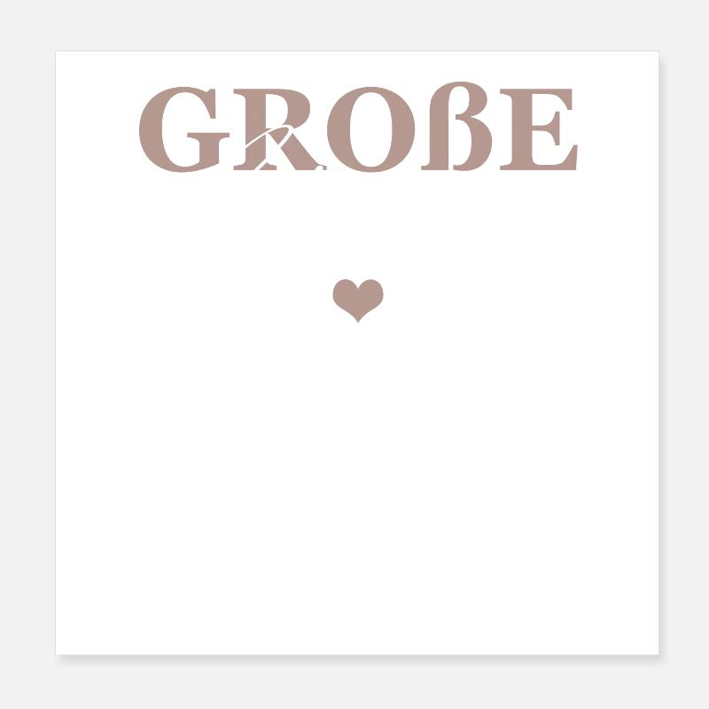 Große Schwester Poster 20x20 cm