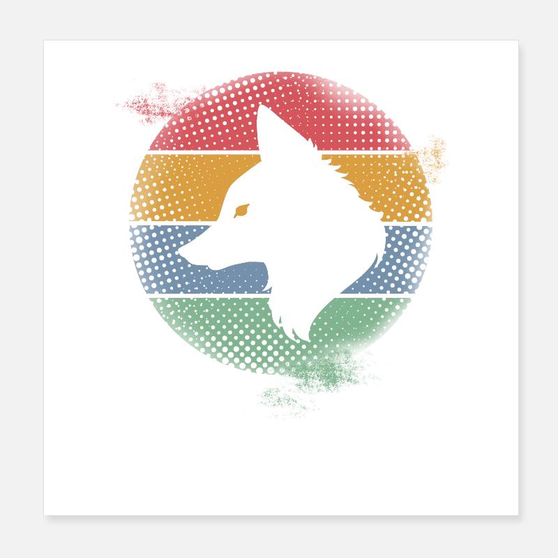 Renard Poster 20 x 20 cm