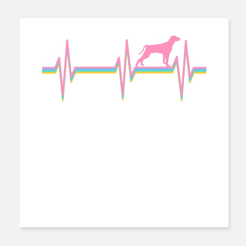 Weimaraner Weimaraner Besitzer Poster 20x20 cm