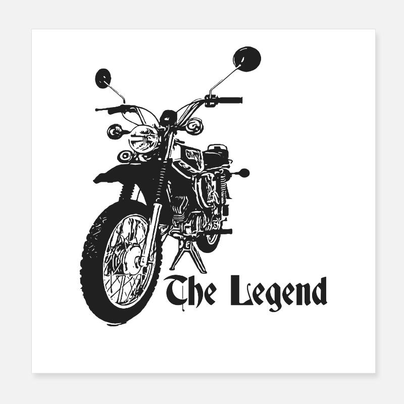 Simson - S51 - Enduro - La Légende Poster 20 x 20 cm
