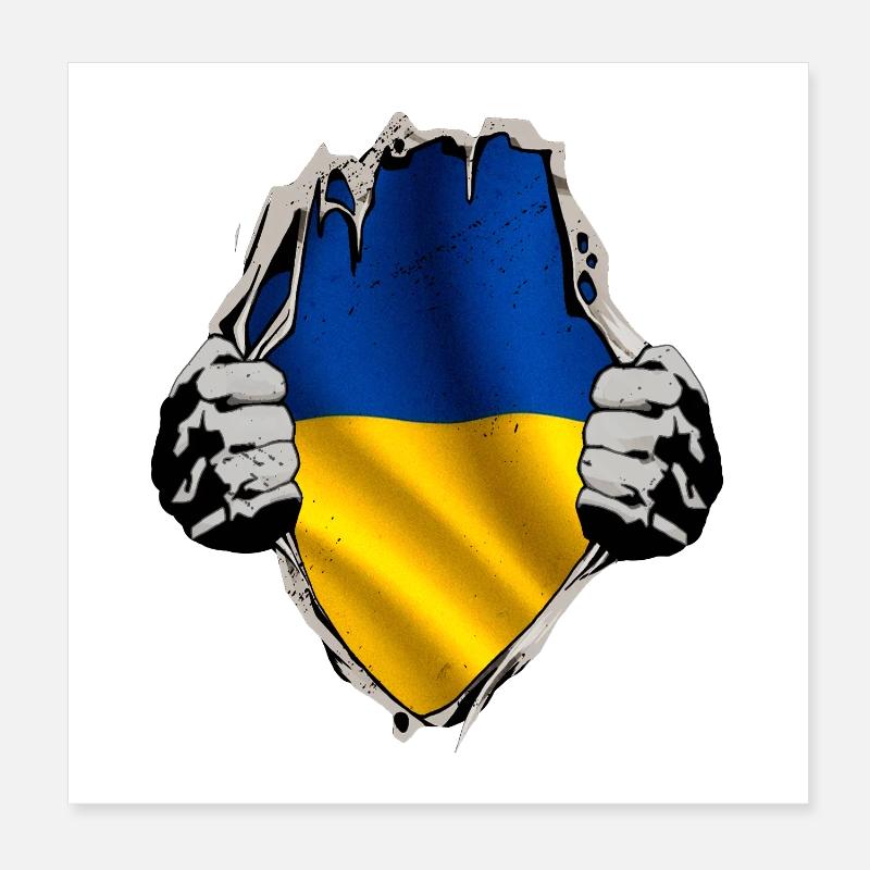 Ukraine Poster 20x20 cm
