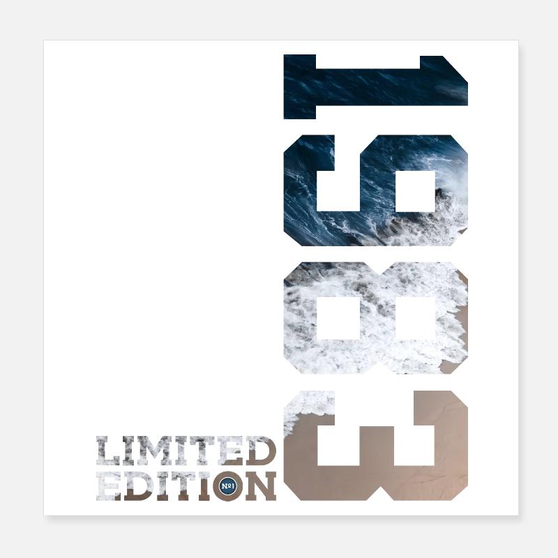 43E ANNIVERSAIRE ÉDITION LIMITÉE 1983 Poster 20 x 20 cm