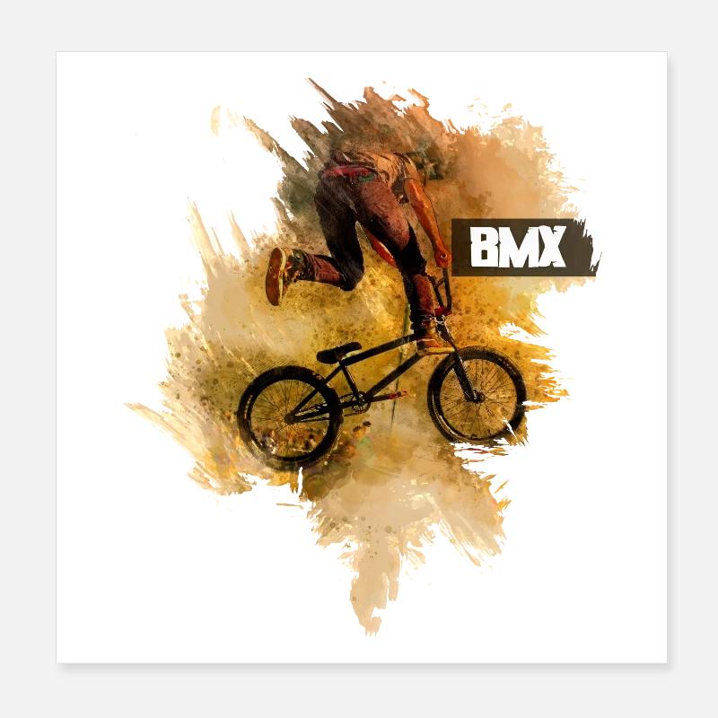 BMX | Bicycle Poster 8" x 8" (20x20 cm)