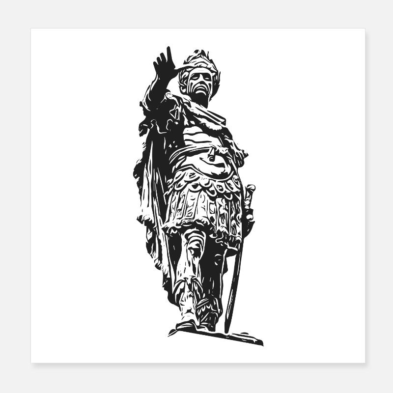 Auguste Auguste Fontaine d’Augsbourg Poster 20 x 20 cm