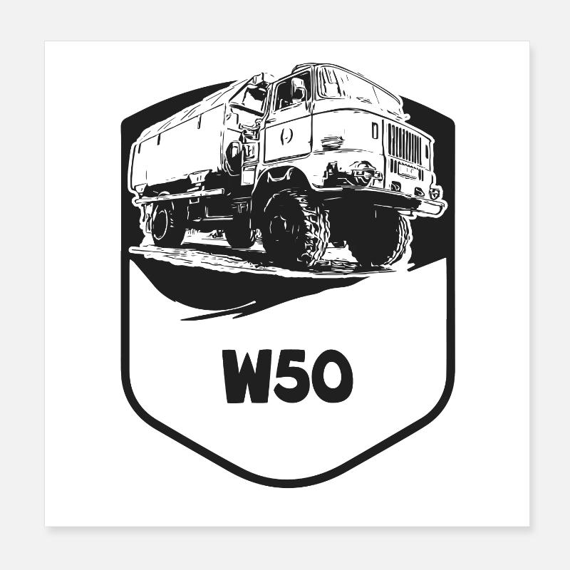 W50 - Wappen Poster 20x20 cm