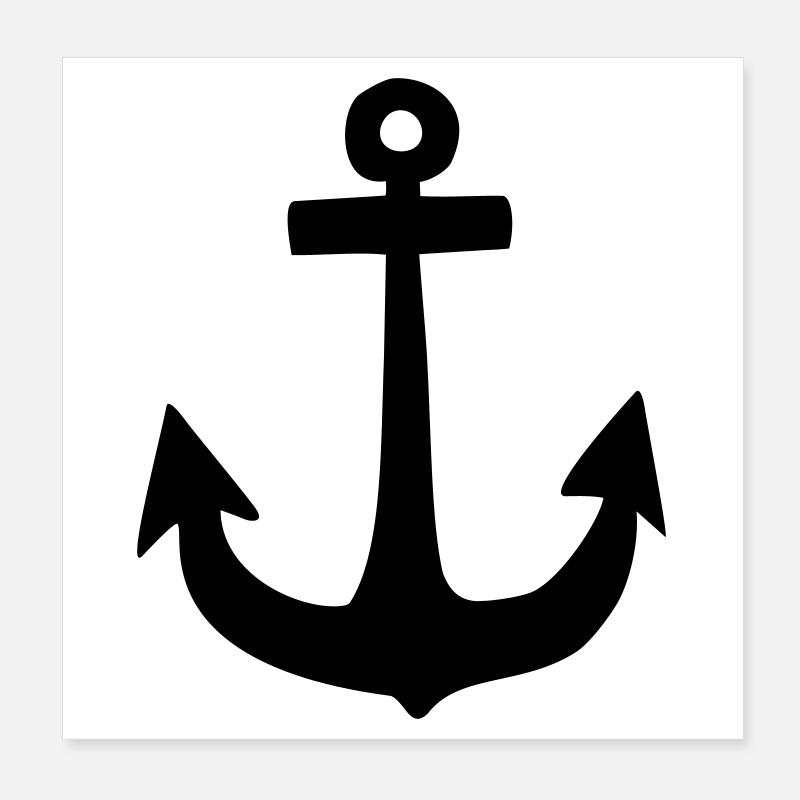 Anchor Poster 8" x 8" (20x20 cm)