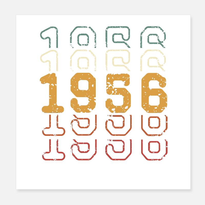 1956 Poster 20 x 20 cm