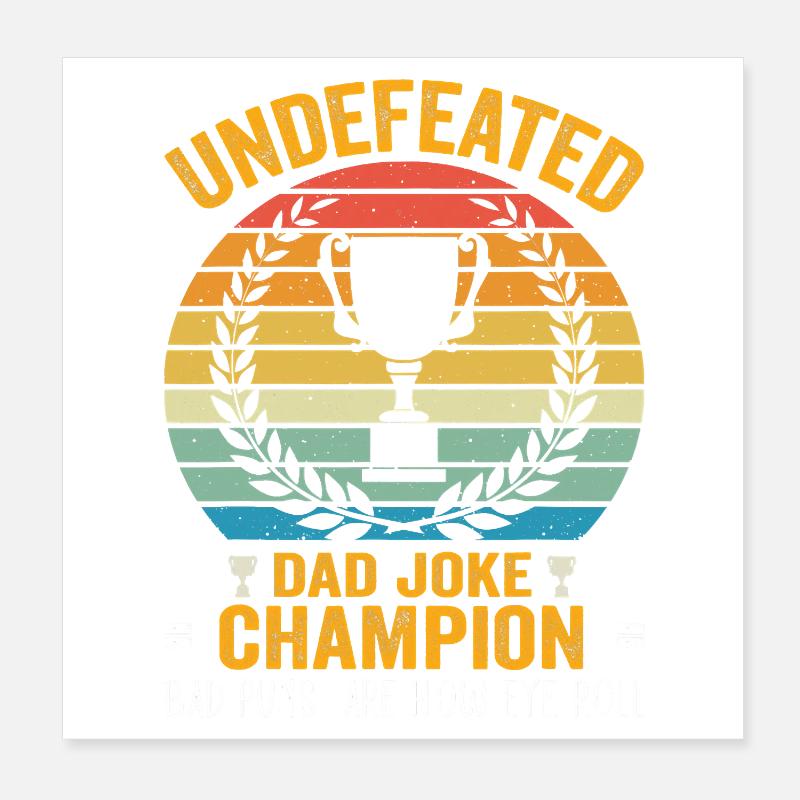 Undefined Champion Daddy Conumero Poster 20 x 20 cm