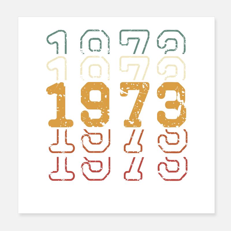 1973 Poster 20x20 cm