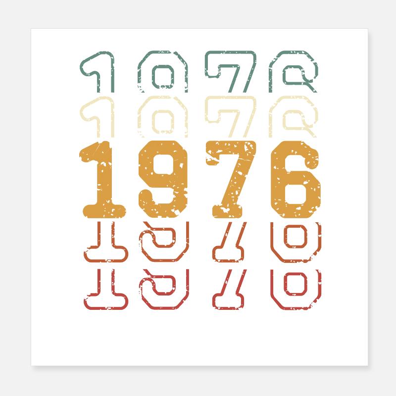 1976 Poster 20 x 20 cm
