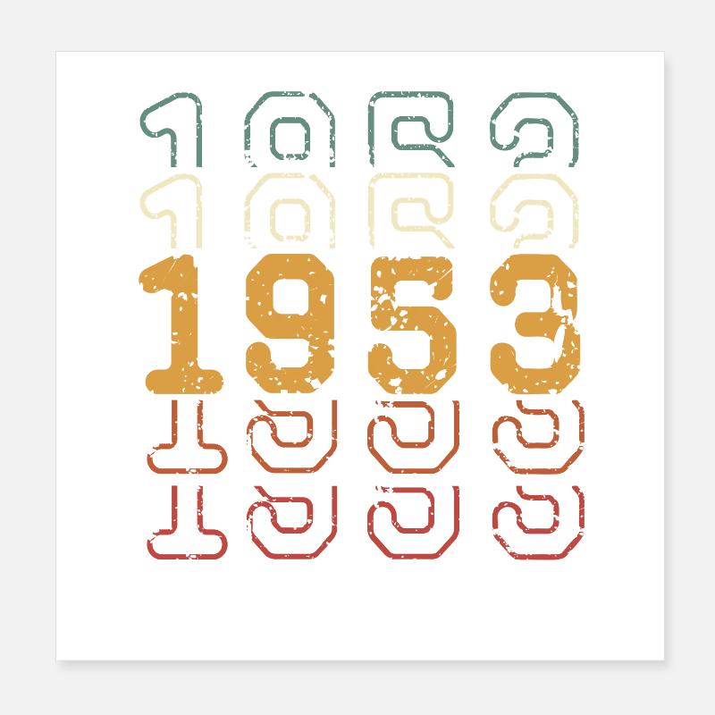 1953 Poster 20x20 cm