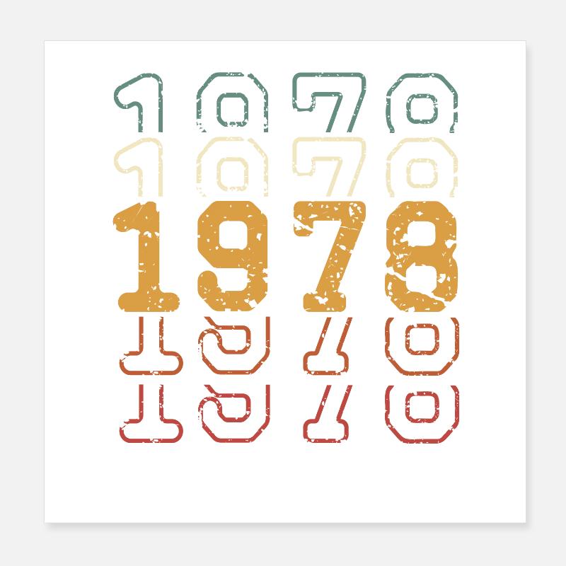 1978 Poster 20 x 20 cm