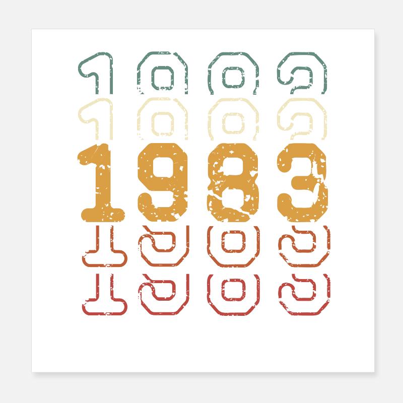 1983 Poster 20 x 20 cm
