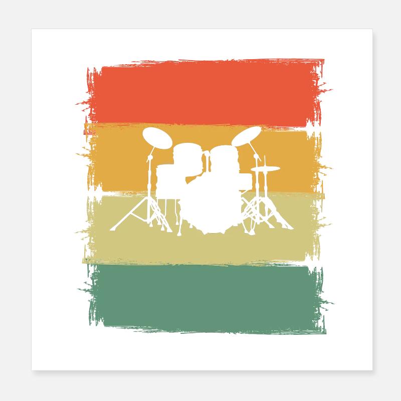 Percussion Poster 20 x 20 cm
