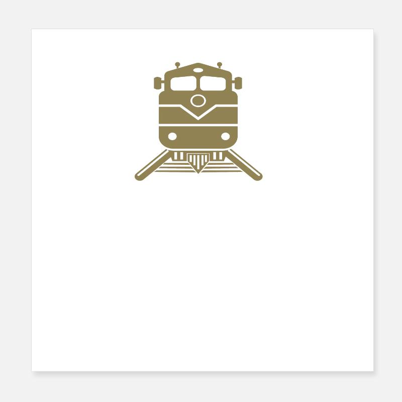 Conception du conducteur de train Poster 20 x 20 cm