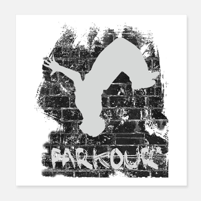 Parkour Poster 20 x 20 cm