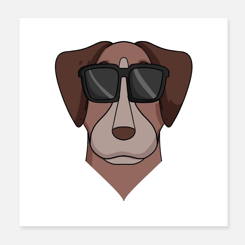Pointer Chien Race de Chien Poster 20 x 20 cm