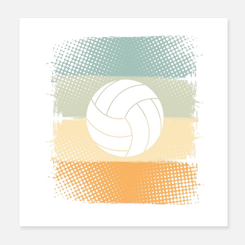 Volley-ball Poster 20 x 20 cm