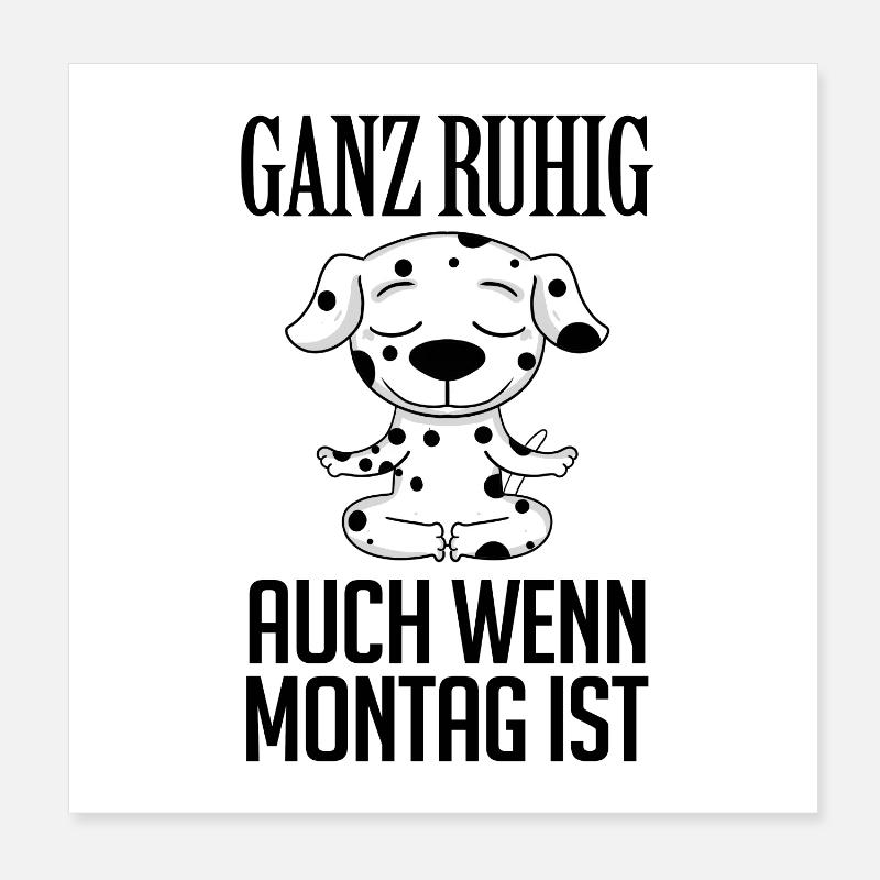 Dalmatiner Hund Poster 20x20 cm