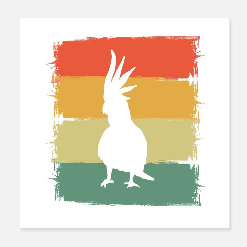 Kakadu Poster 20x20 cm