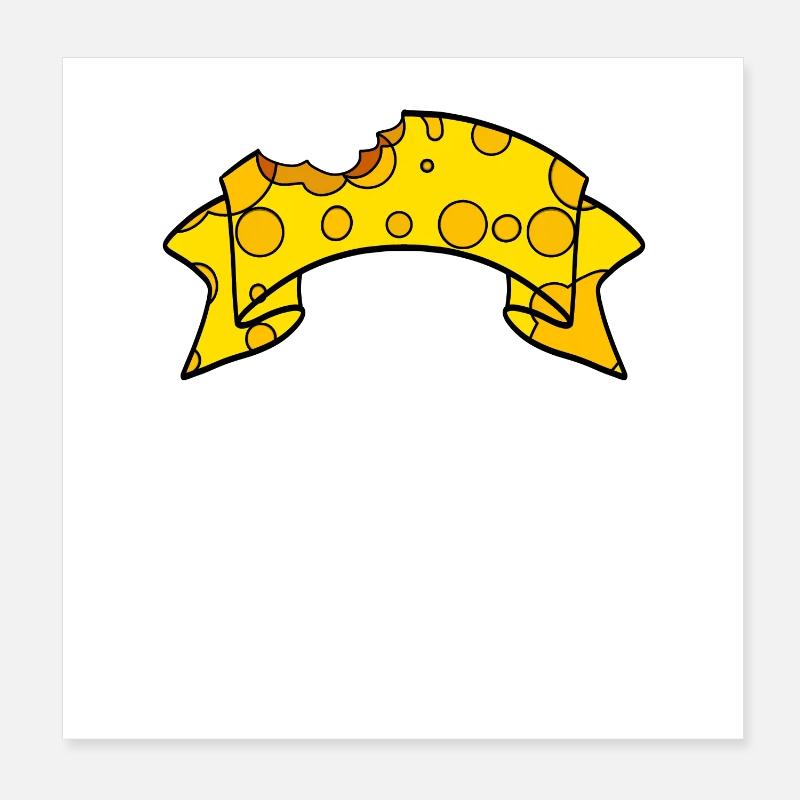 Cheese banners Poster 8" x 8" (20x20 cm)